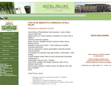 Tablet Screenshot of hotelpeliny.cz